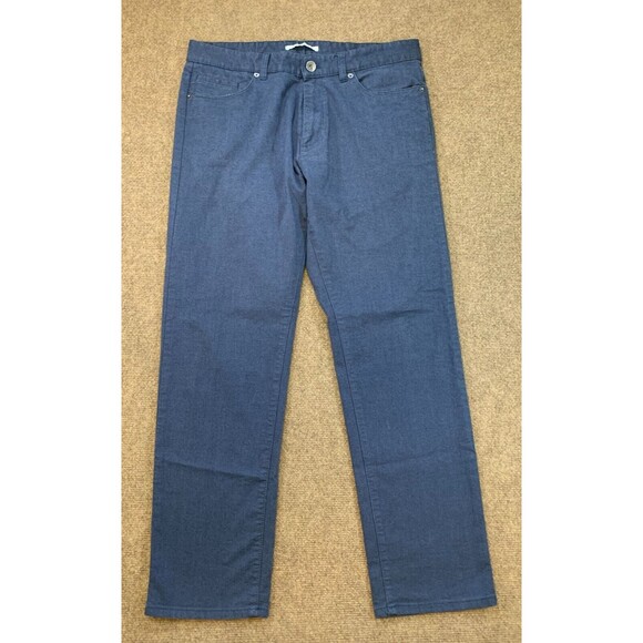 Calvin‎ Klein Chino Pants Mens 32x30 Slim Fit Straight Leg Herringbone - Picture 1 of 11